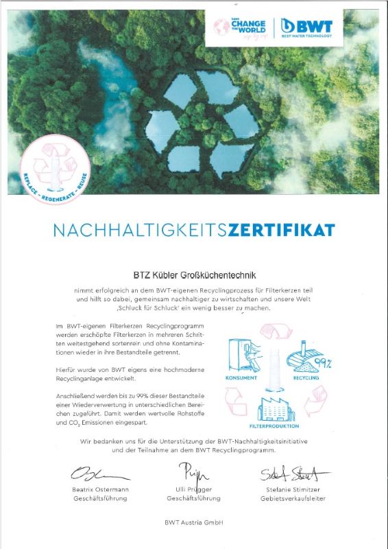 BTZ Kübler Grossküchentechnik Mettmach